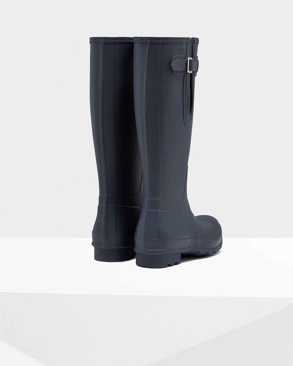 Galochas Altas Hunter Homem Azul Marinho - Original Side Adjustable - 43JCYIRBE
